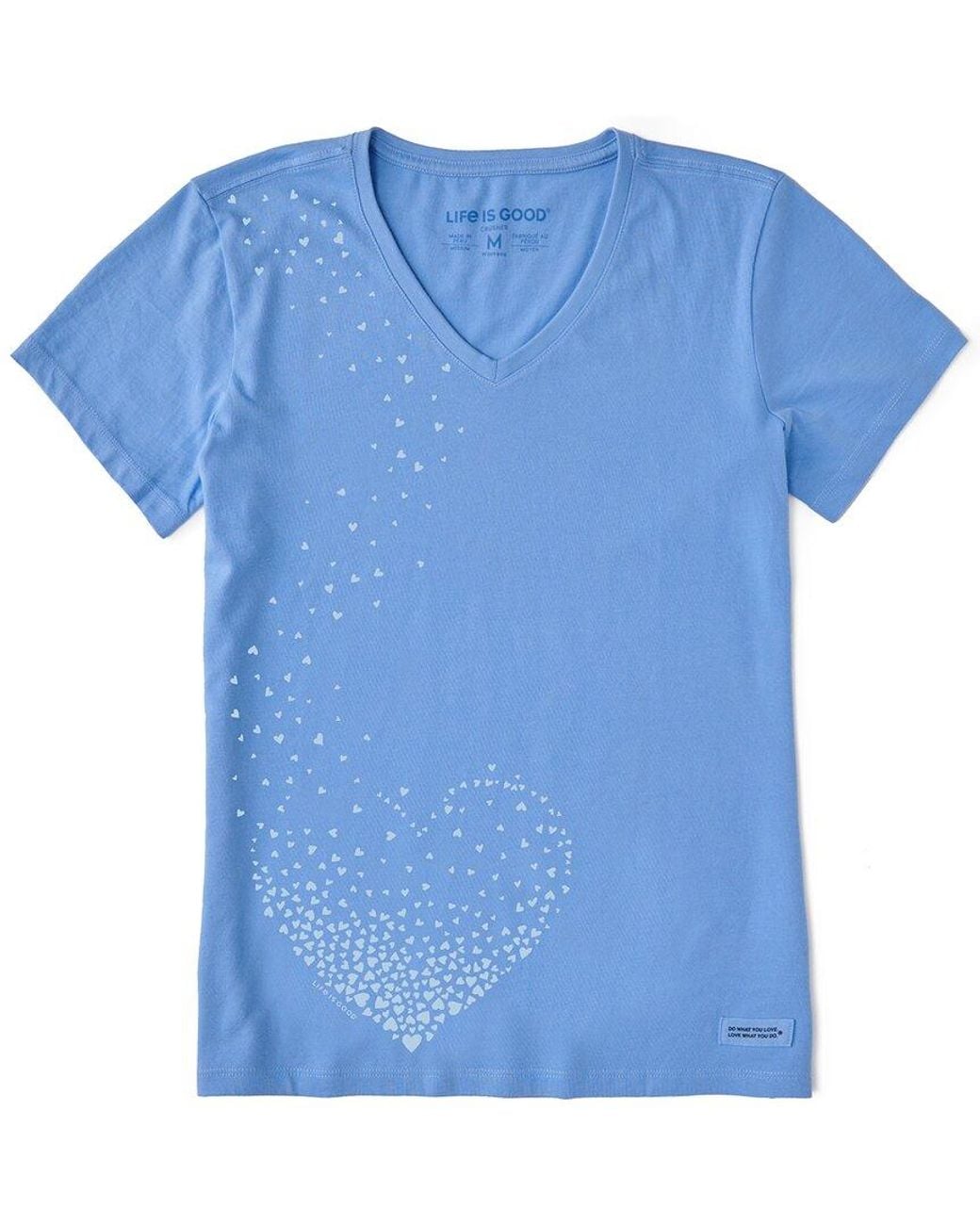 Life Is Good. Blue Crusher V-Neck T-Shirt