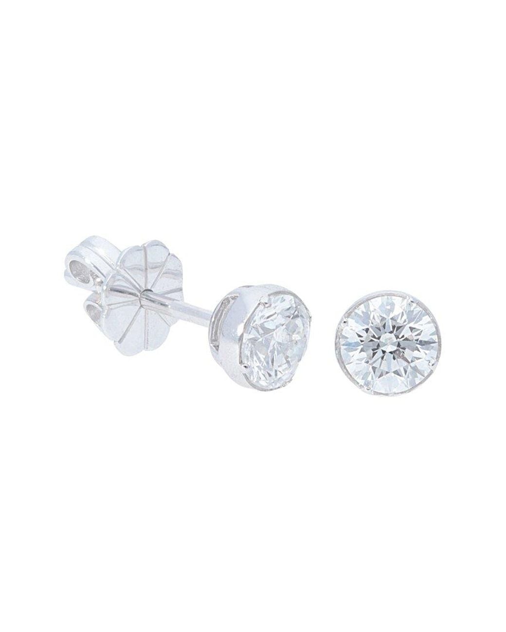 Nephora White 14K 1.00 Ct. Tw. Diamond Stud Earrings