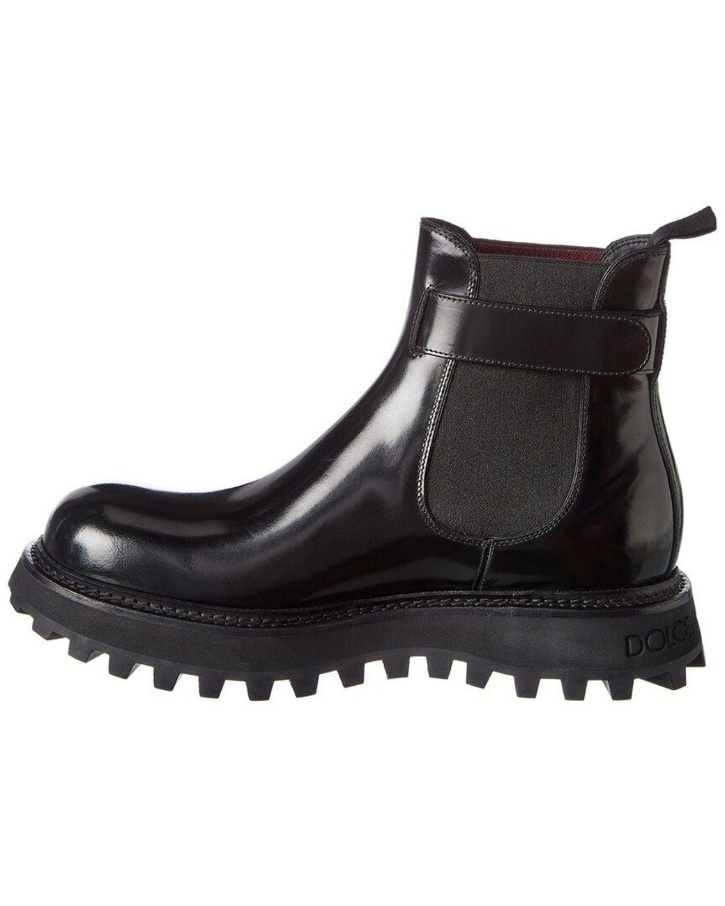 Dolce & Gabbana Black Bernini Leather Boot for men