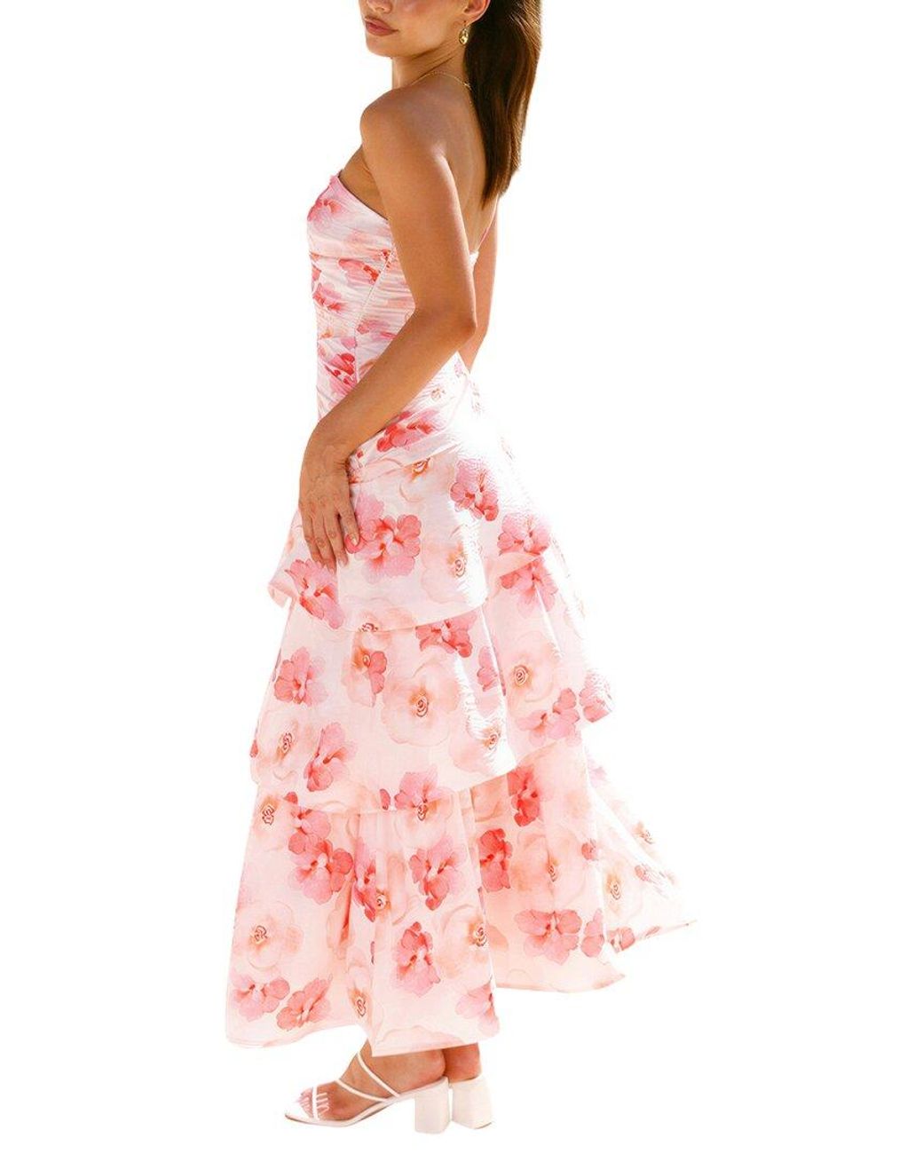 LEON GORI Pink Maxi Dress