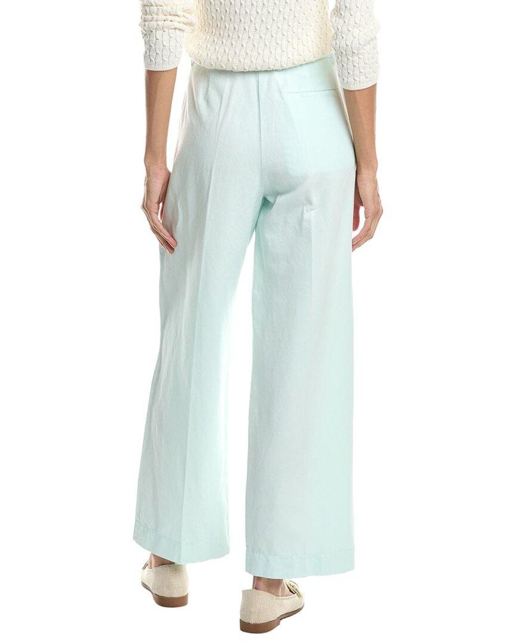 Forte_forte Blue Linen-Blend Pant