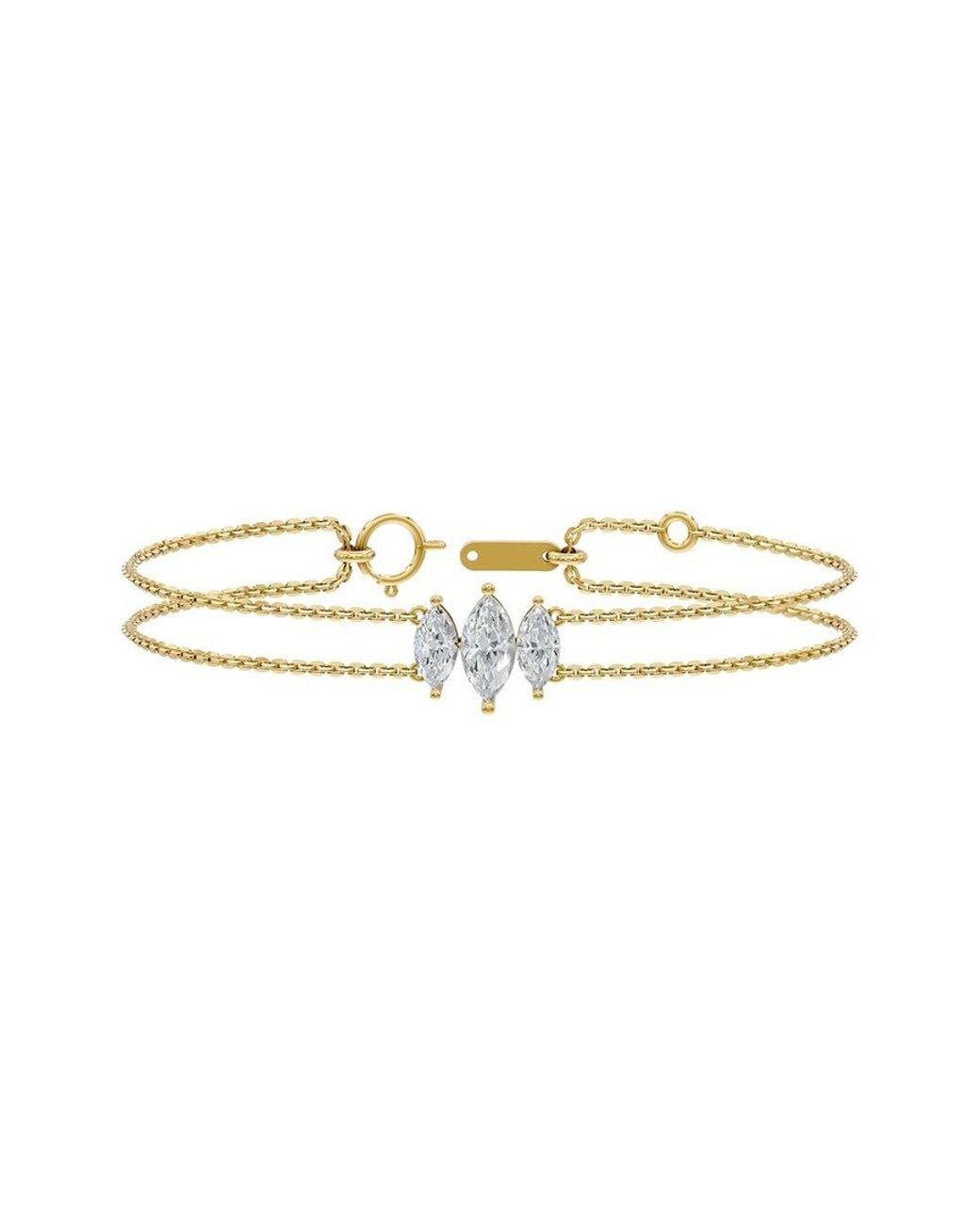 Lab Grown Diamonds White 18K Over 1.85 Ct. Tw. Lab-Grown Diamond Bracelet