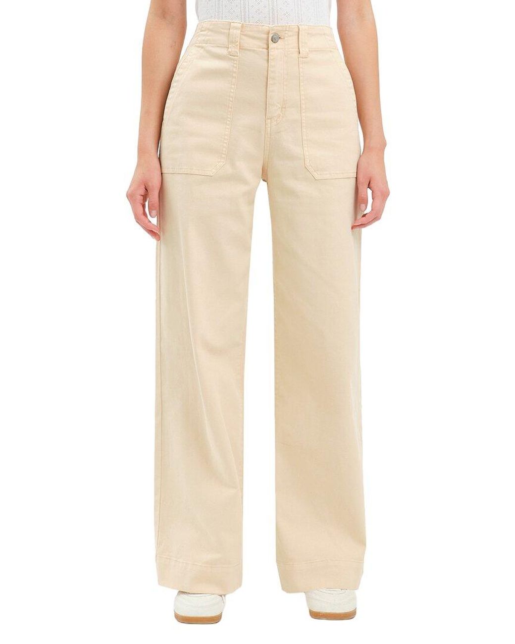 Daze Denim Natural Trooper Wide Leg Jean