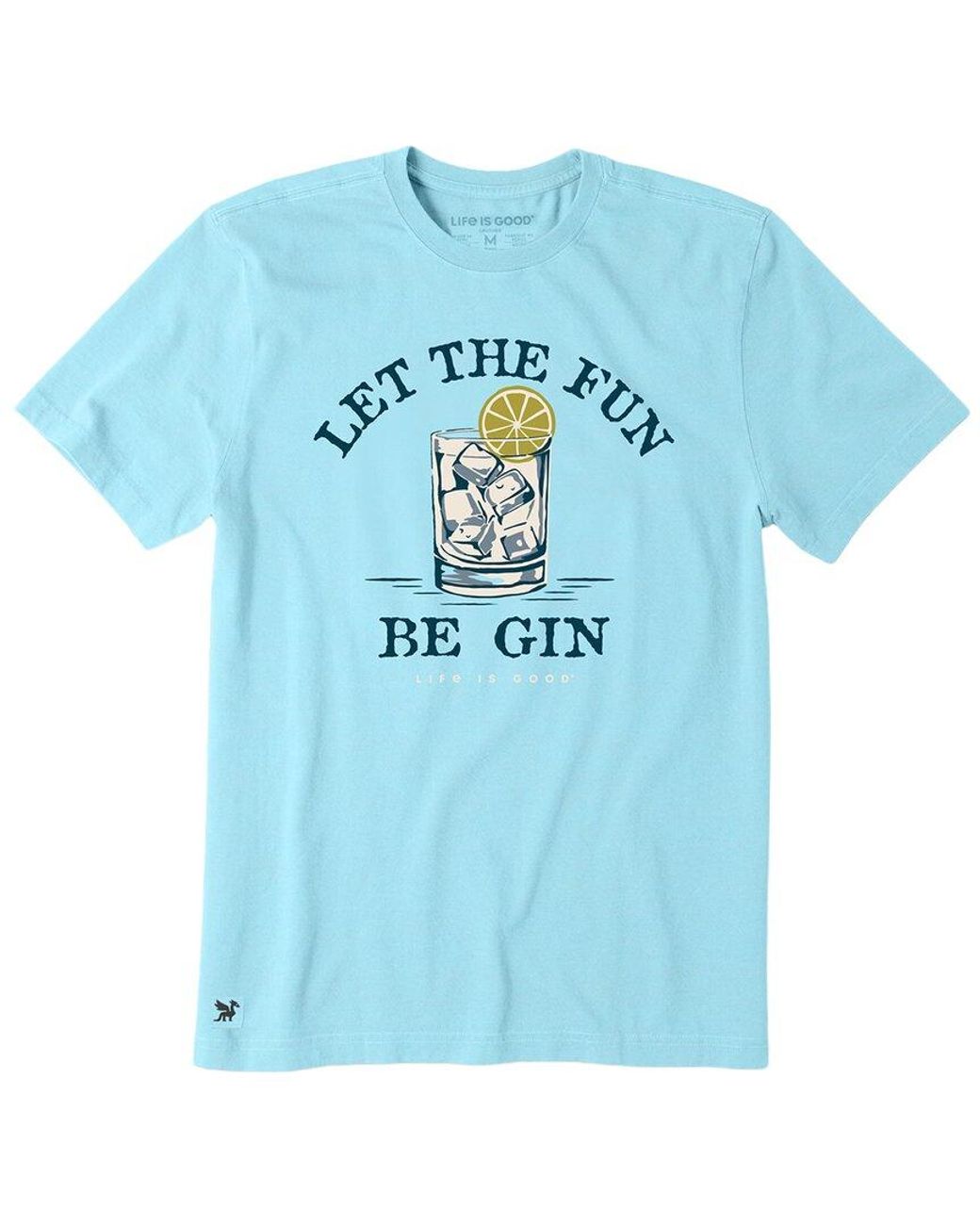 Life Is Good. Blue Crusher T-Shirt for men