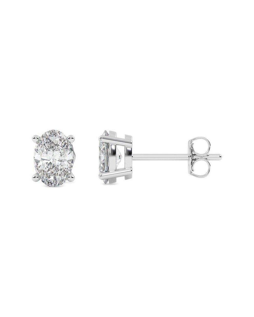 Lab Grown Diamonds Metallic 14K 1.00 Ct. Tw. Lab-Grown Diamond Earrings