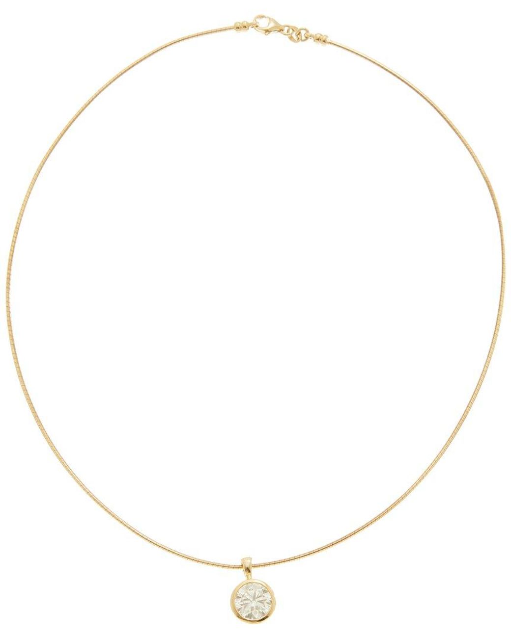 By Adina Eden Natural 14K 3.00 Ct. Tw. Lab-Grown Diamond Necklace