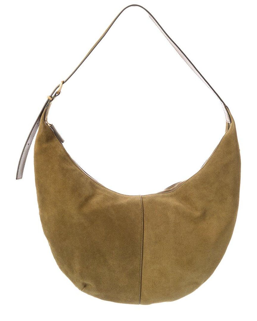 Madewell Metallic Essentials Curve Suede Shoulder Bag