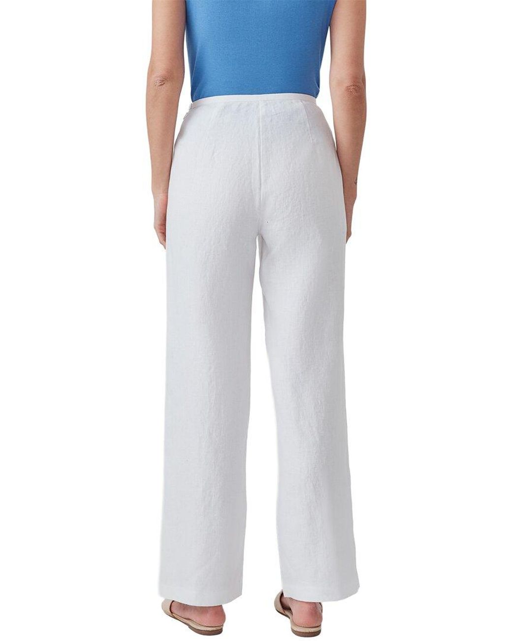 J.McLaughlin Blue Kilian Linen Pant