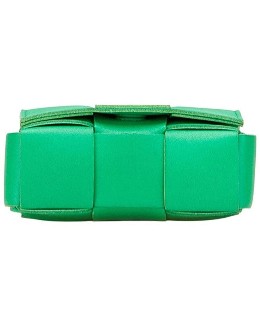 Bottega Veneta Green Others Candy Cassette Shoulder Bag (Authentic Pre-Loved)