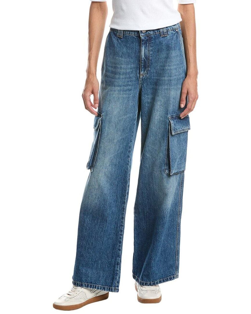 Marella Blue Wleg2 Denim Trouser