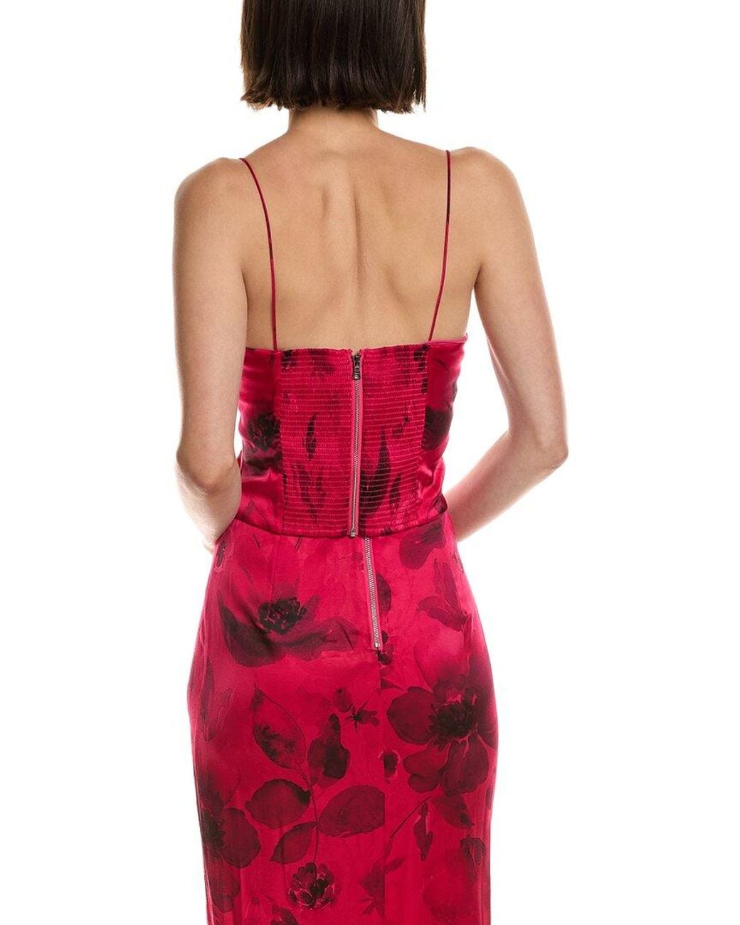 Alice + Olivia Red Valentina Top