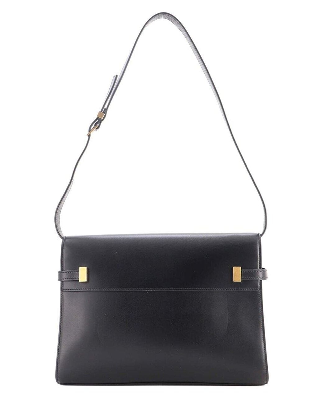 Saint Laurent Blue Sheep Leather Manhattan Shoulder Bag Medium (Authentic Pre-Loved)