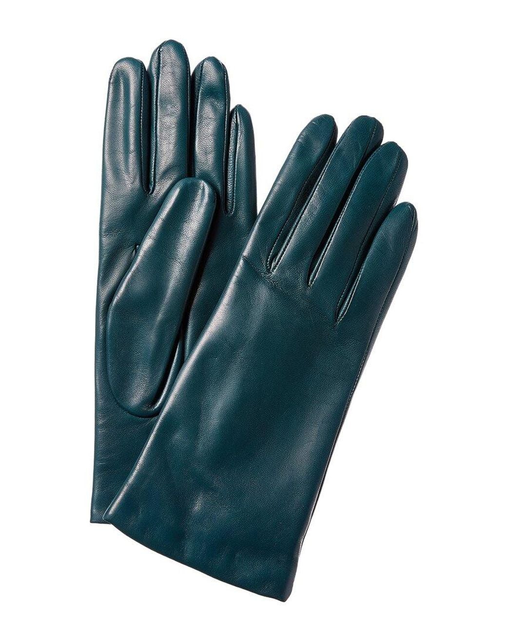 Portolano Blue Cashmere-Lined Leather Gloves