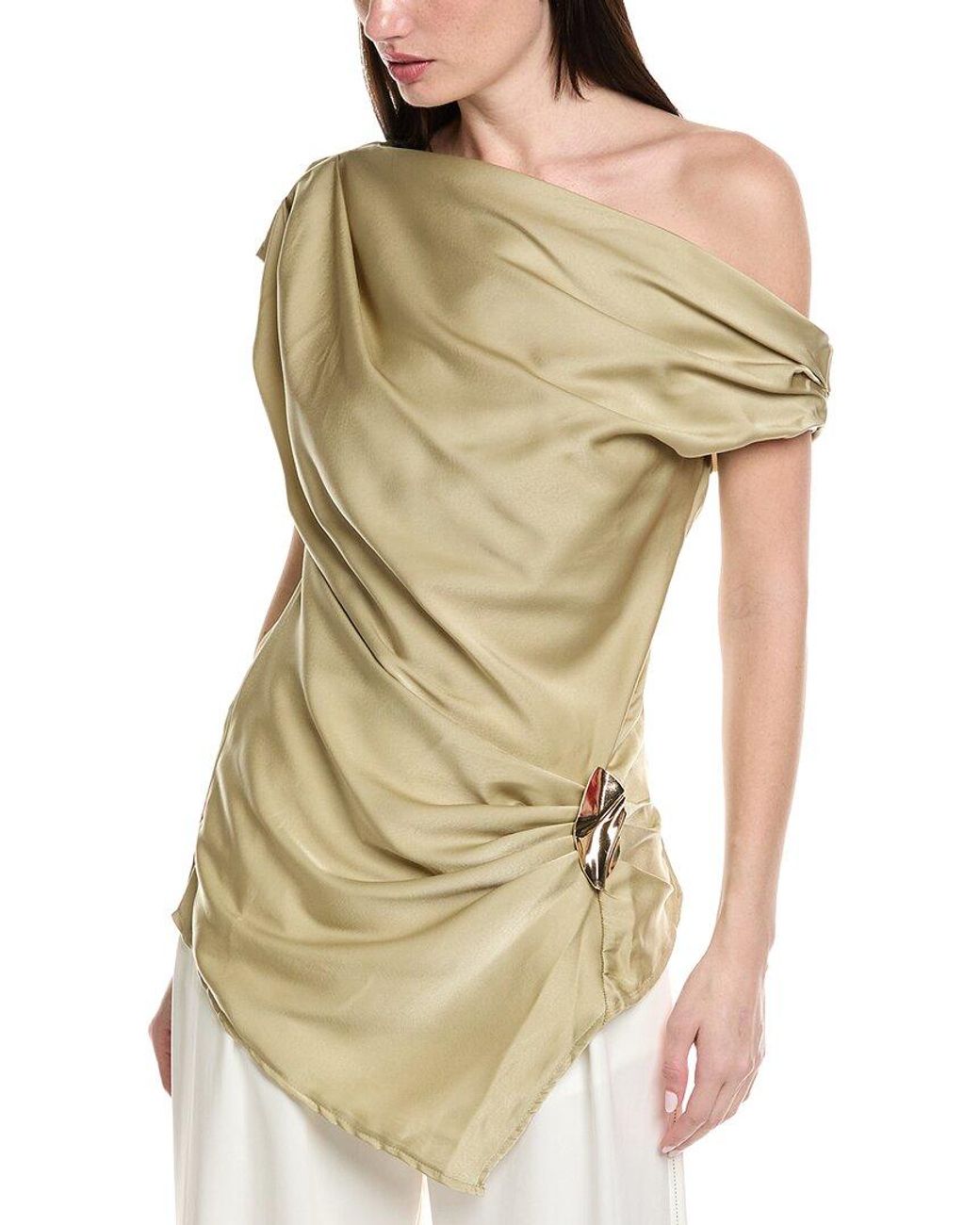 HL Affair Natural Off The Shoulder Top