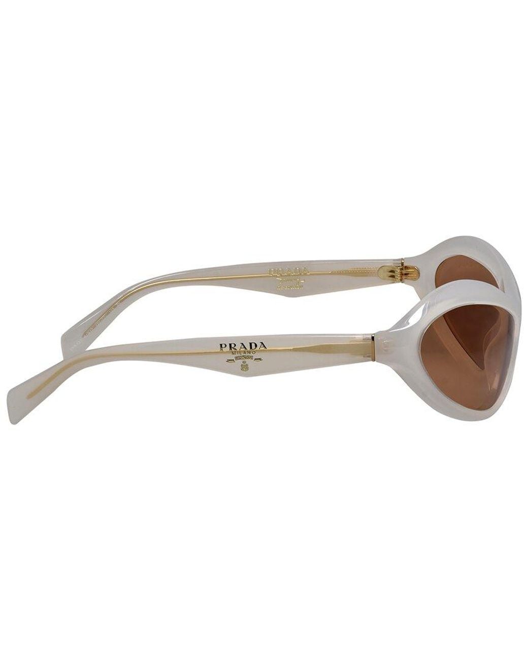 Prada White Pra20S 61Mm Sunglasses