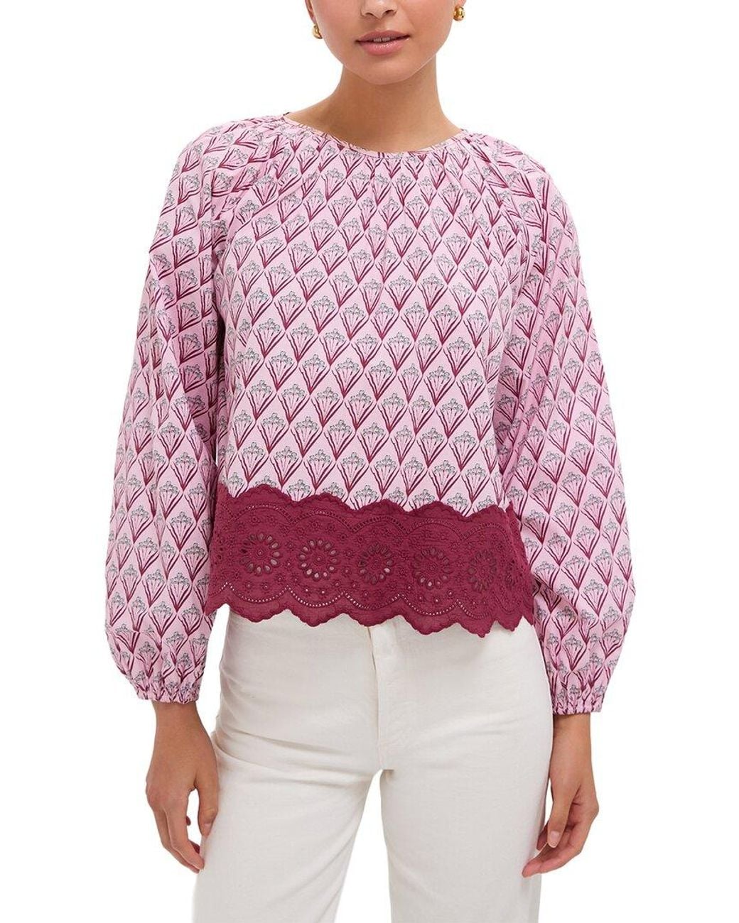 Hyacinth House Red Marika Blouse