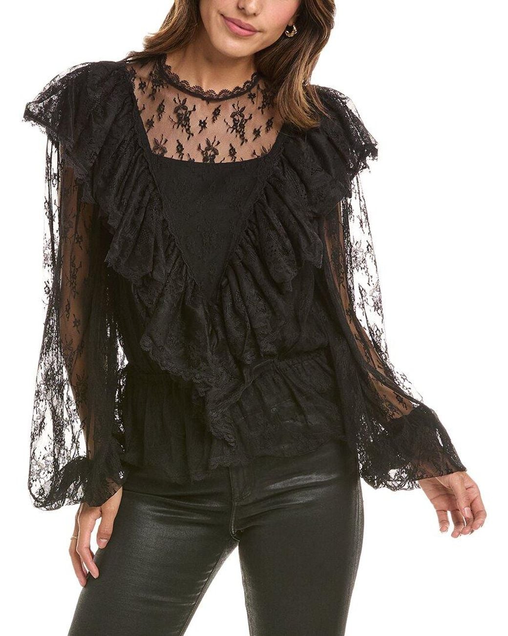 Ronny Kobo Black Talia Blouse