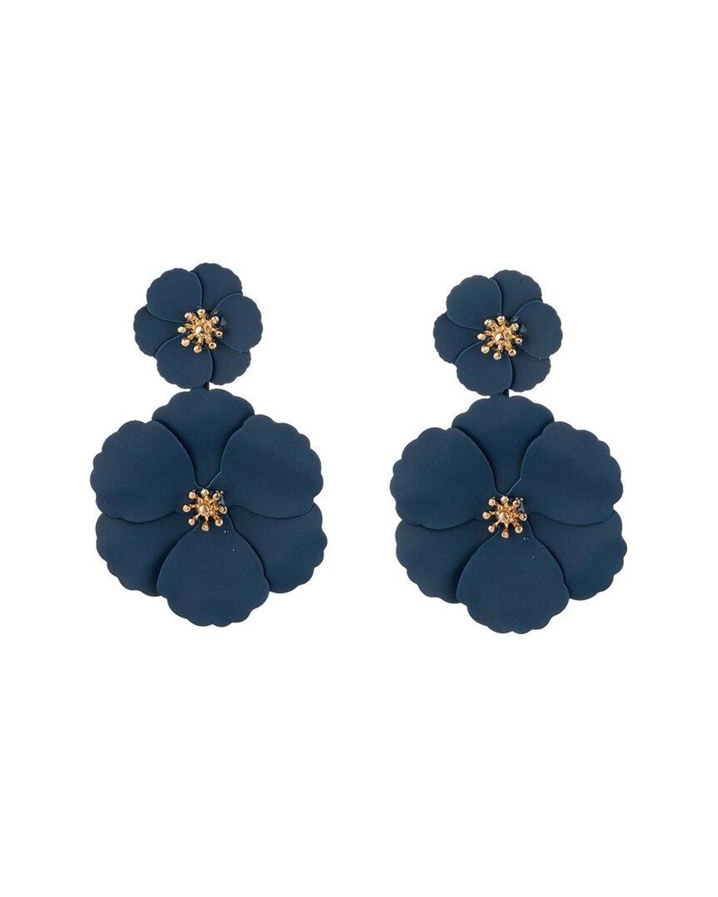 Eye Candy LA Blue Arriana Matte Earrings