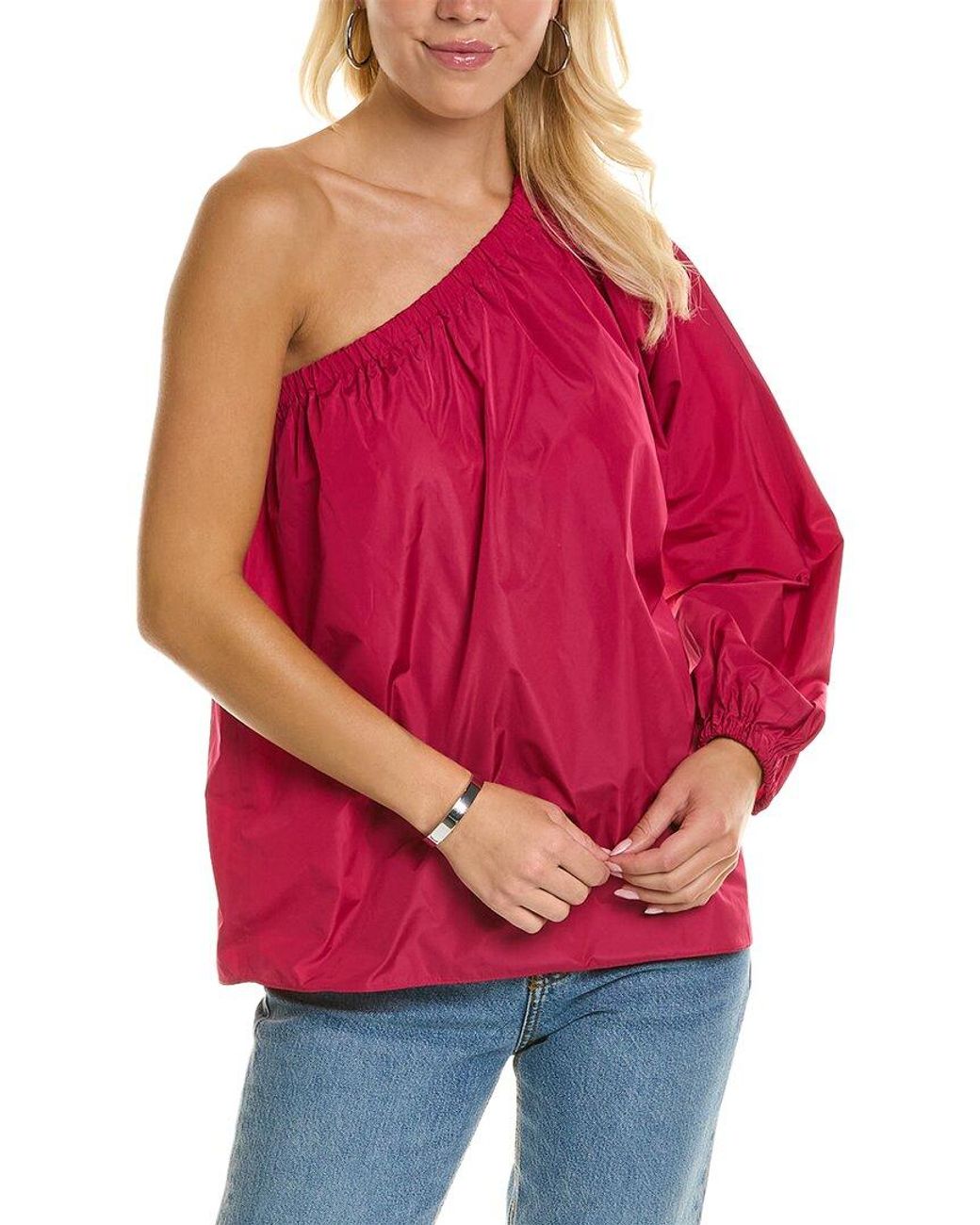 Max Mara Red Studio Ovatta Silk-Blend Shirt