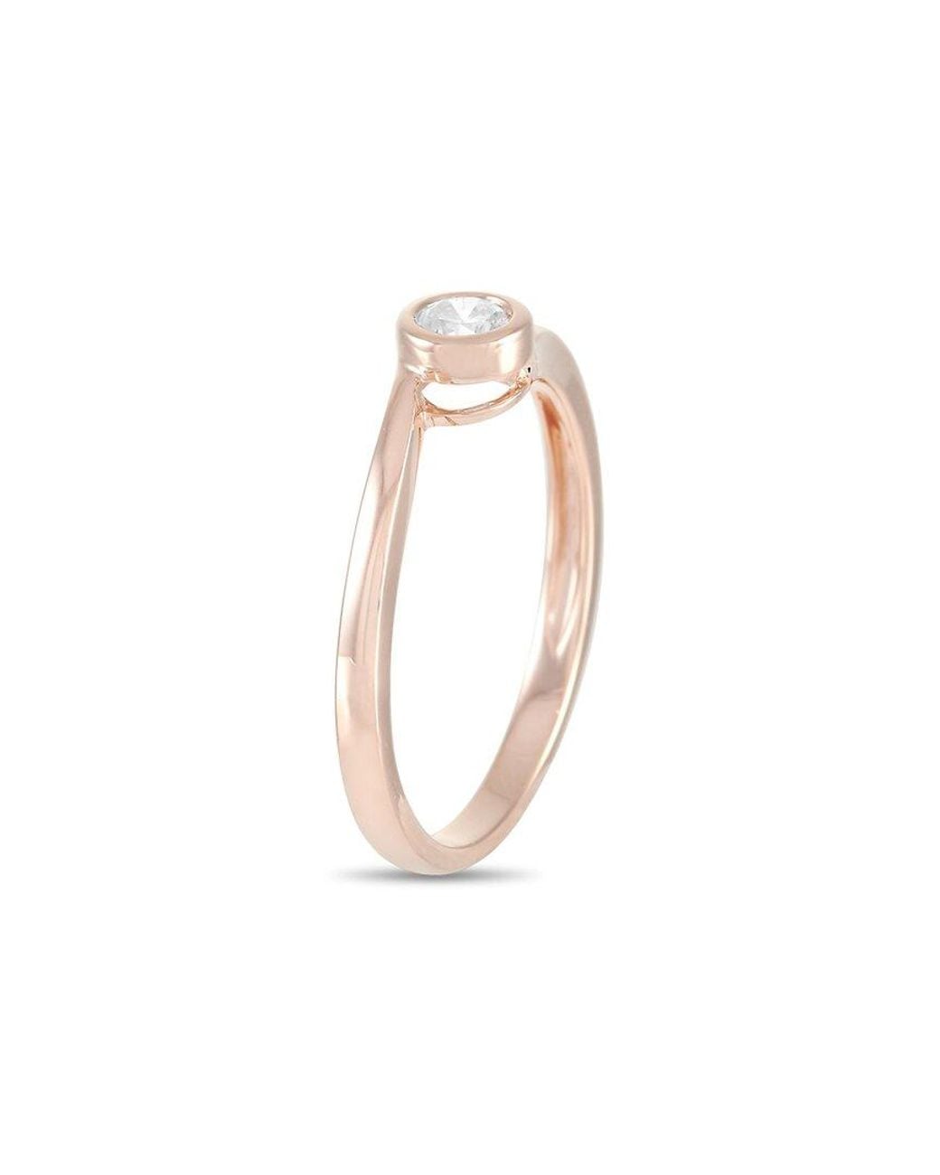Diamond Select Cuts White 14k Rose Gold 0.26 Ct. Tw. Diamond Ring