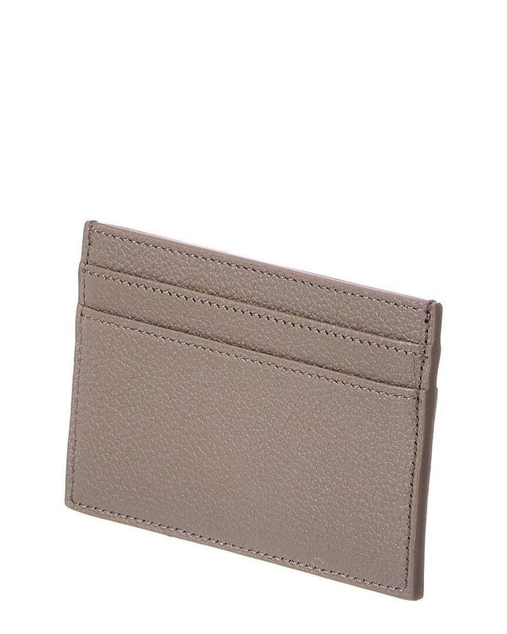 Céline Gray Medium Leather Card Holder