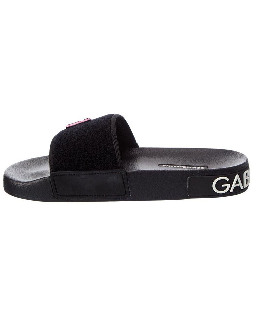 Dolce & Gabbana Black Slide