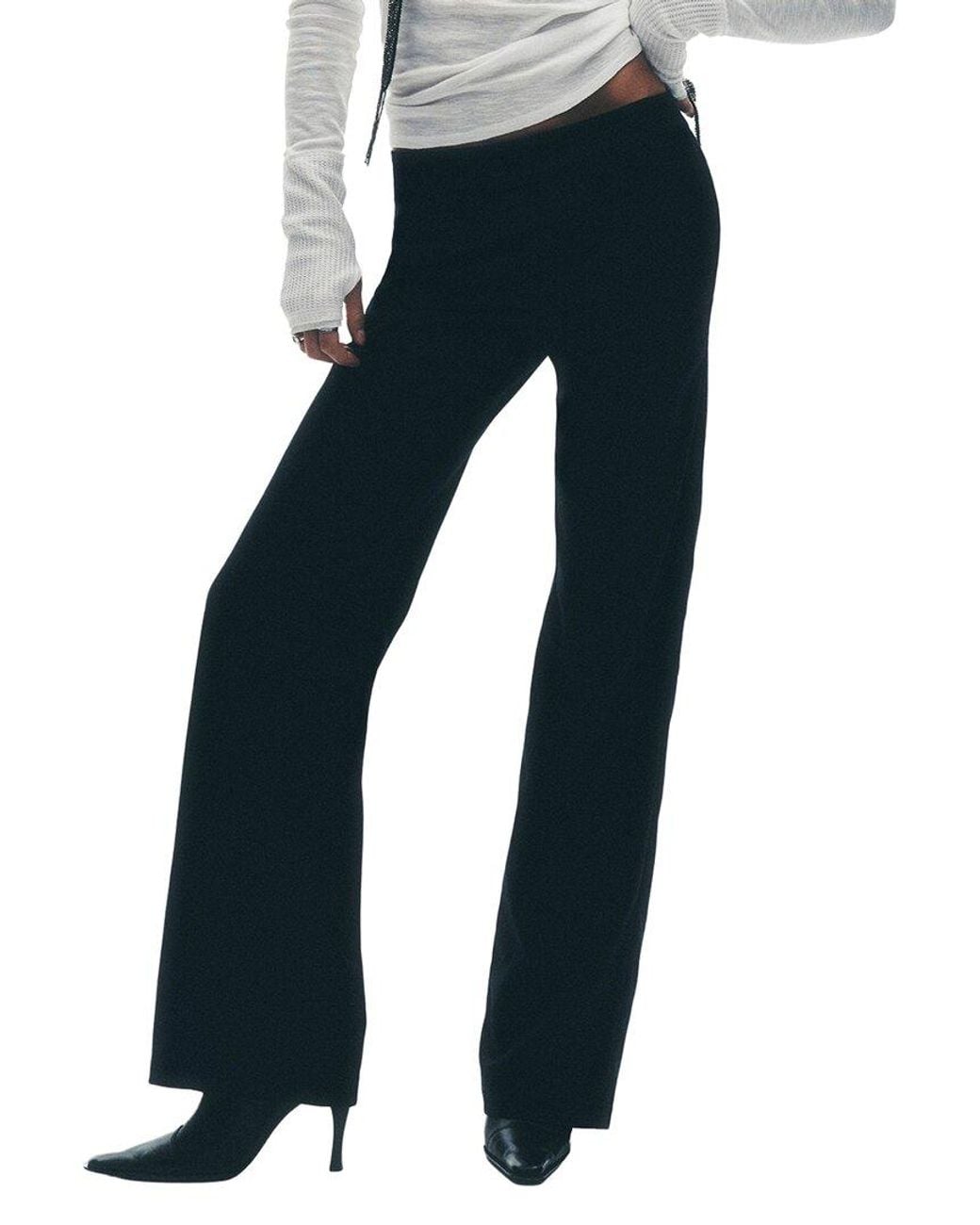 Free People Blue Set On You Slim Trouser