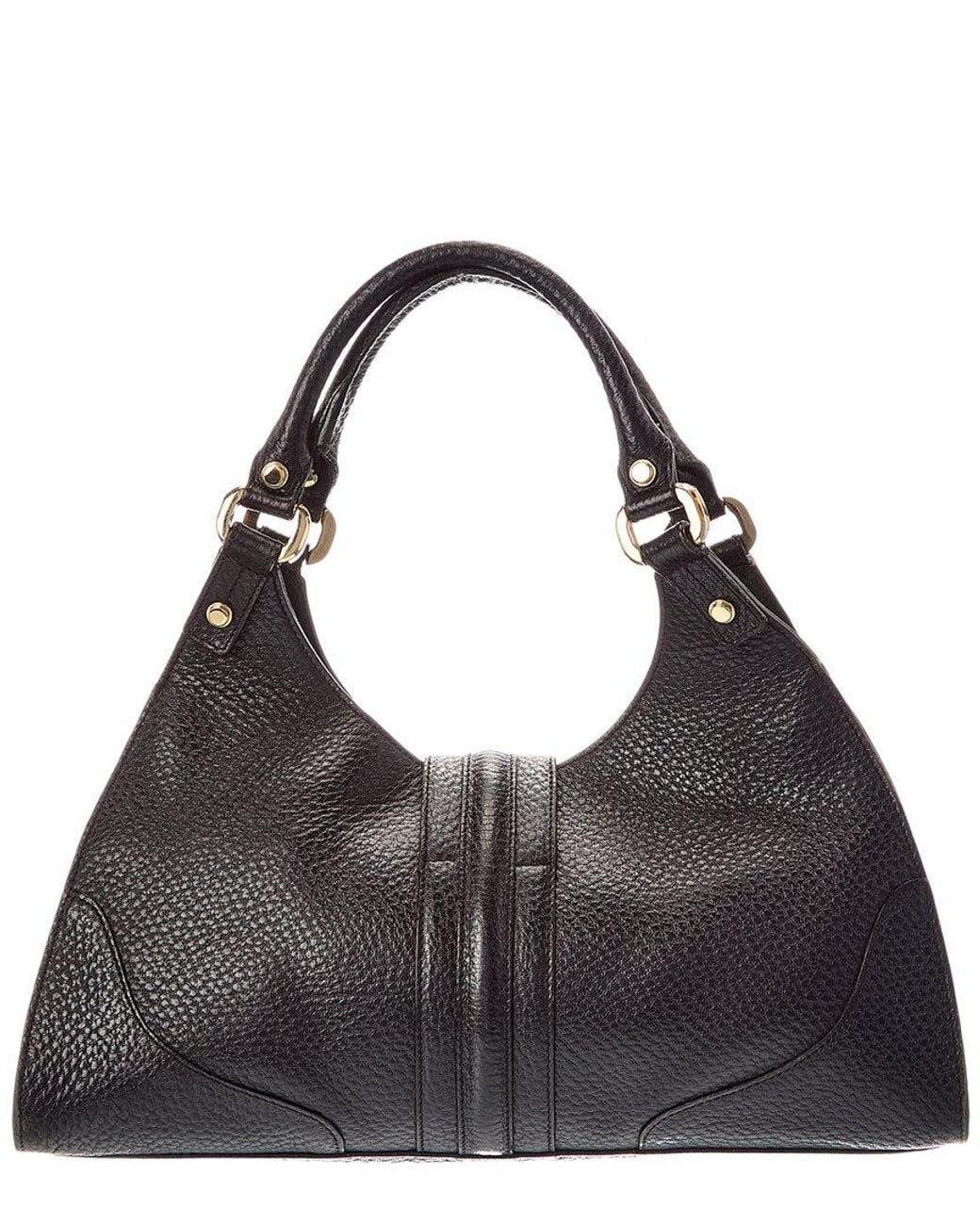 Gucci Black Calf Leather Junco Shoulder Bag (Authentic Pre-Loved)