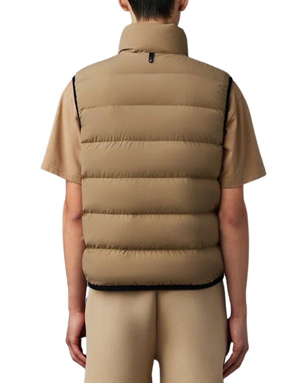 Mackage Brown Fisher Vest Jacket for men