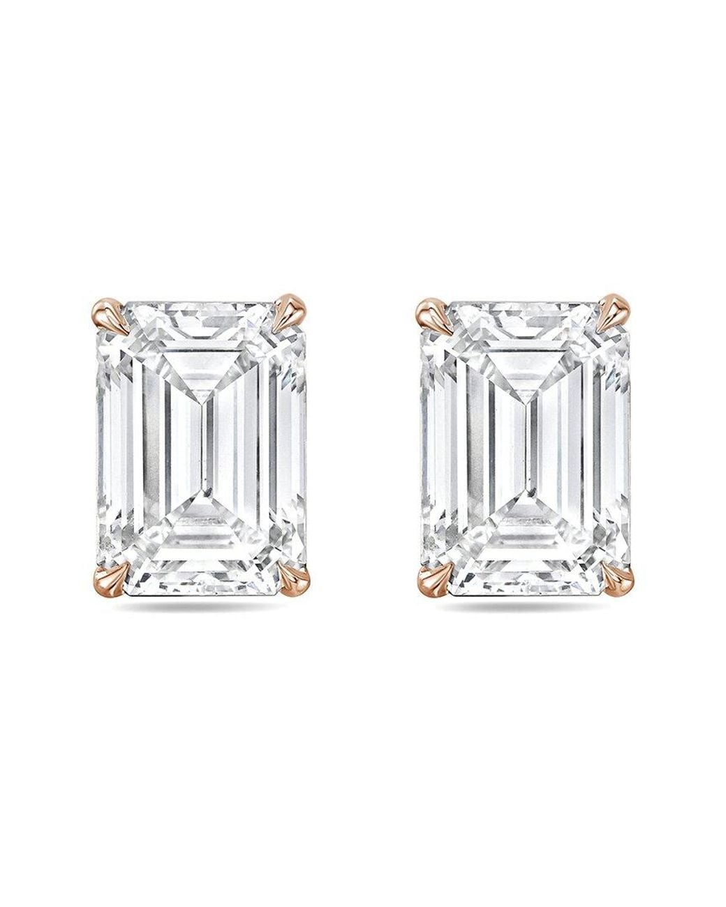 Diana M Metallic Diana M. 14K Rose 6.00 Ct. Tw. Lab-Grown Diamond Earrings