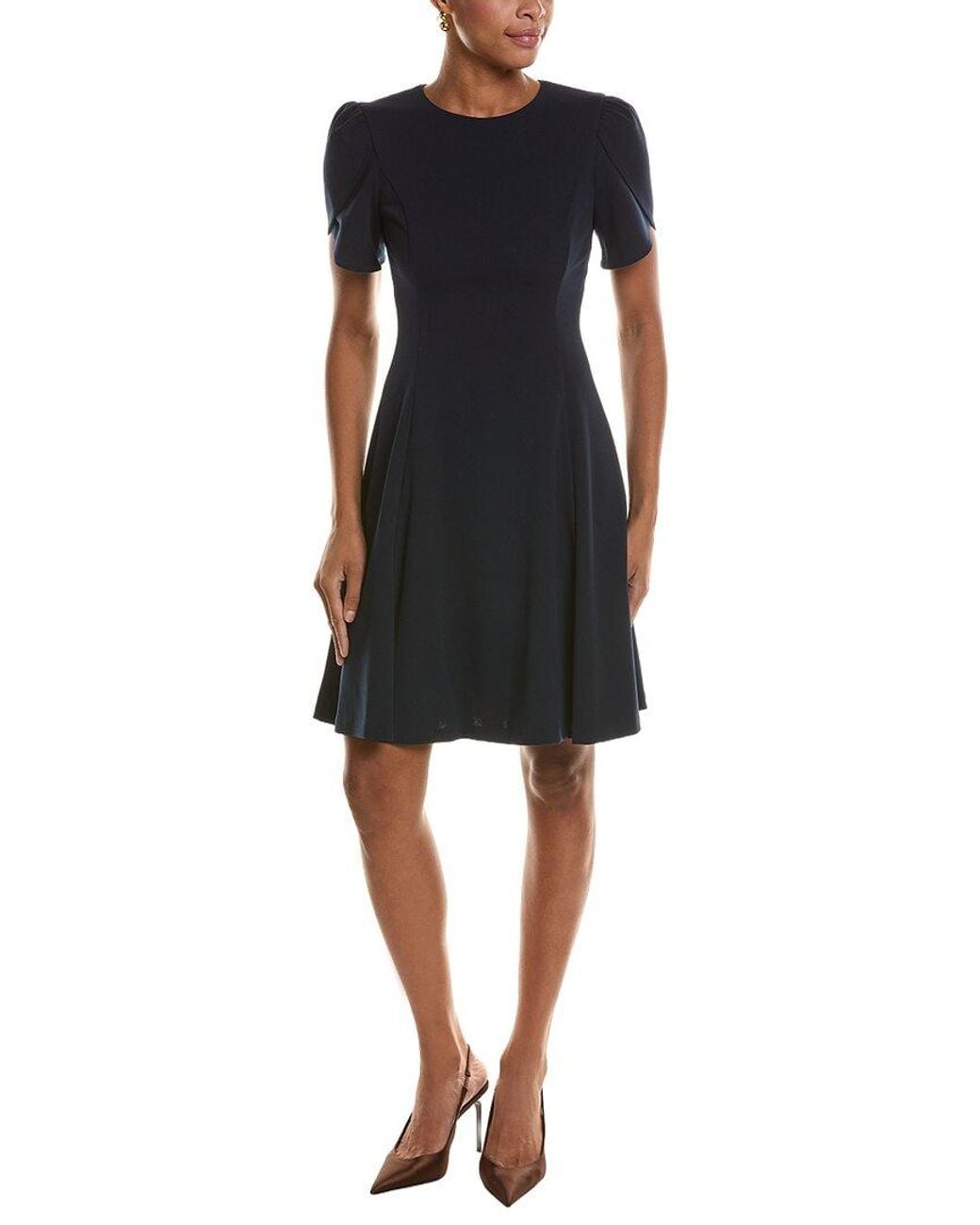 DKNY Black Fit & Flare Dress
