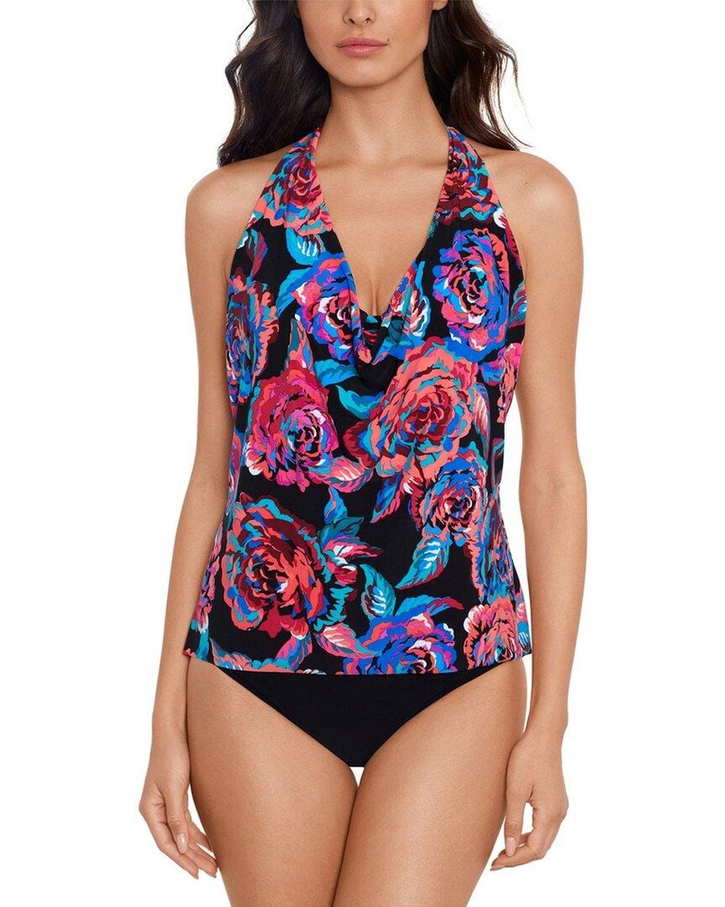 Magicsuitr Blue Sonic Blooms Sophie Tankini