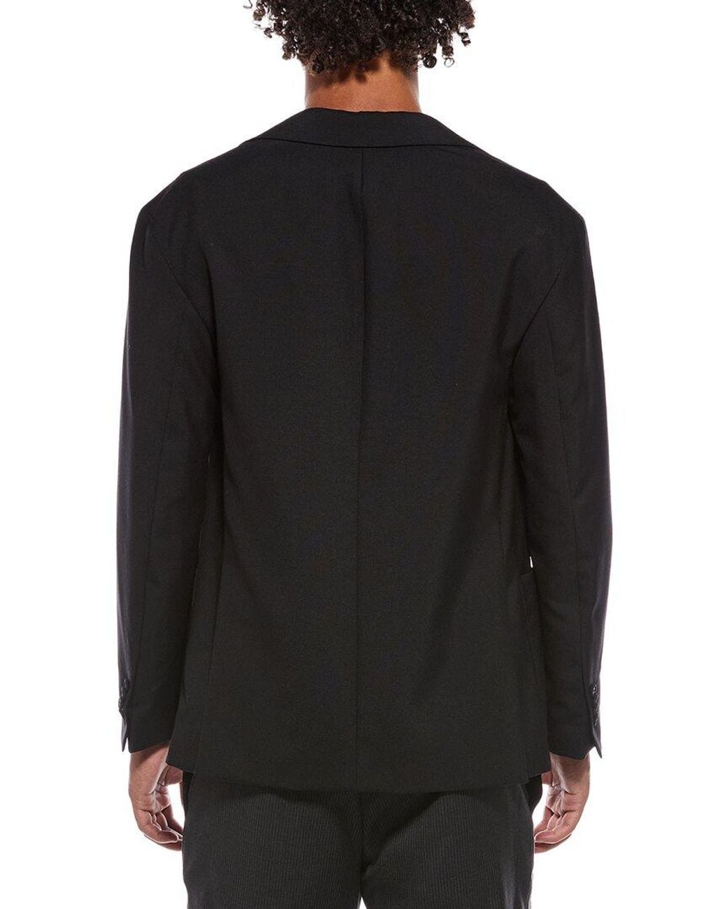 Officine Generale Black Officine Generale Michel Wool Jacket for men