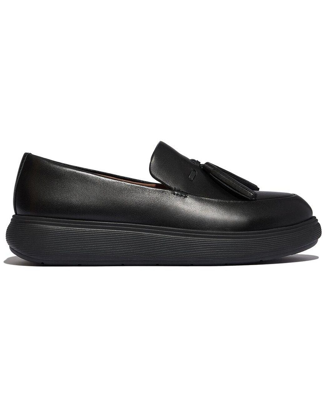 Fitflop Black Iq-Comff Leather Loafer