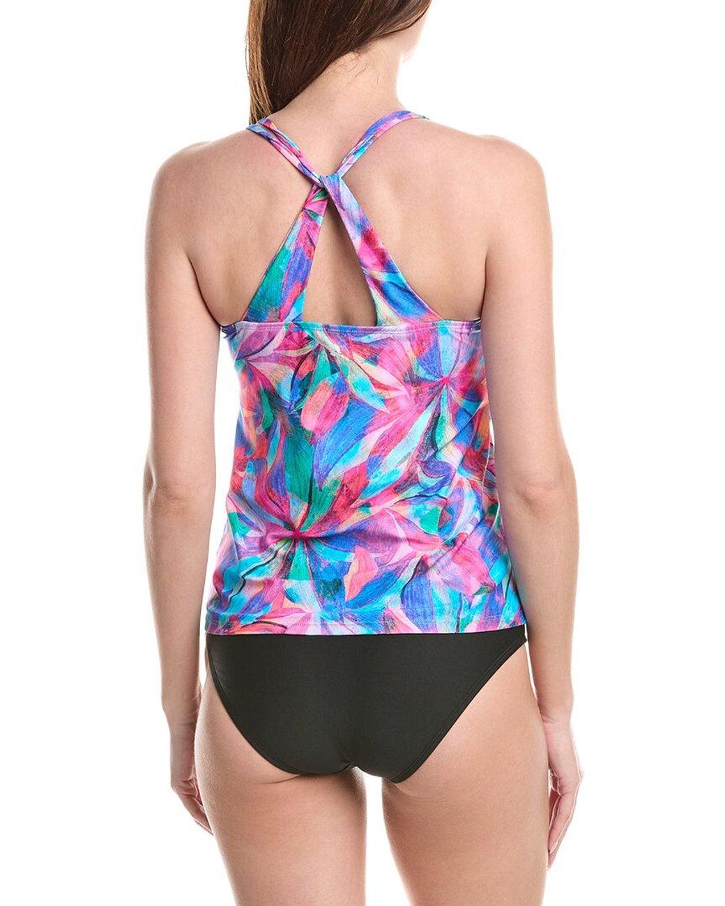 Next Blue Third Eye 3 Rem Shirred Tankini