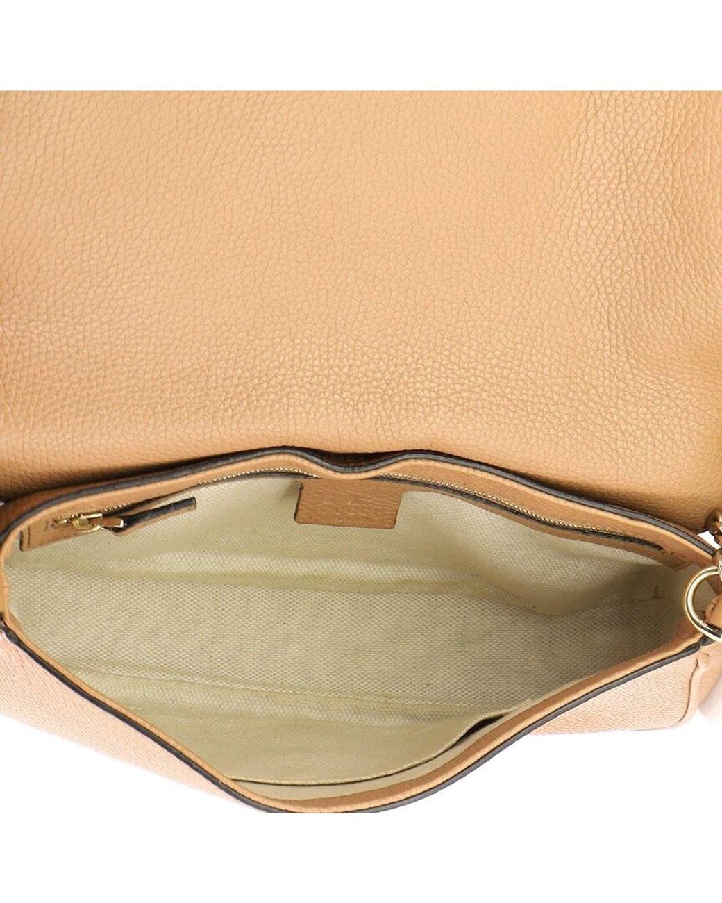 Gucci Natural Leather Soho Chain Crossbody Medium (Authentic Pre-Loved)