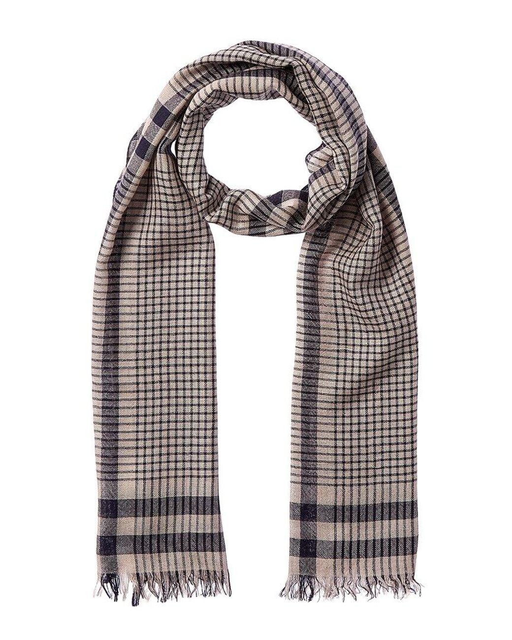 Brunello Cucinelli Gray Scarf for men