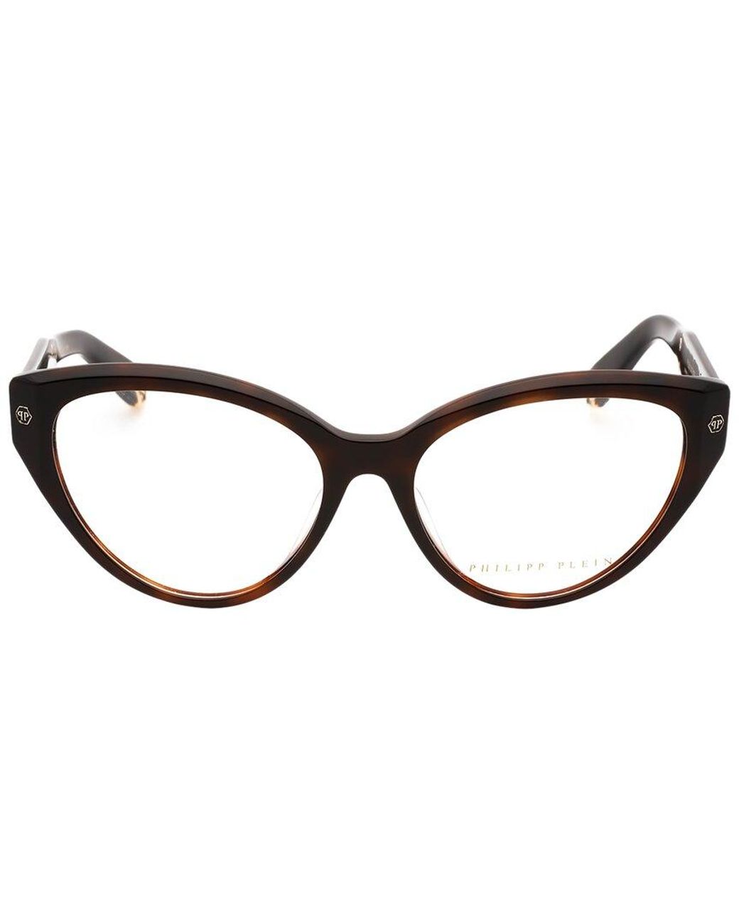Philipp Plein Brown Vpp052M 54Mm Optical Frames