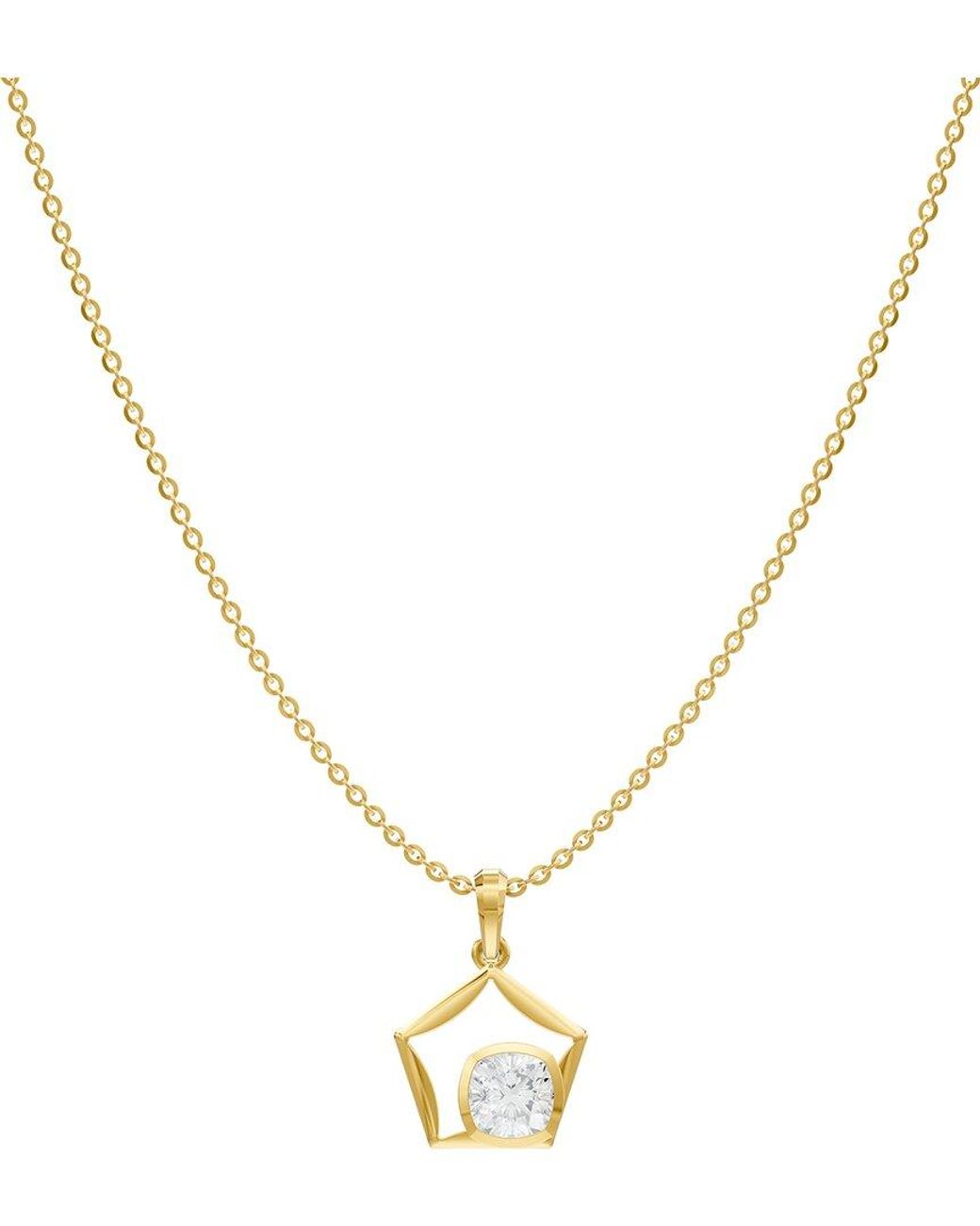 Lab Grown Diamonds Metallic 18K Over 1.50 Ct. Tw. Lab-Grown Diamond Necklace