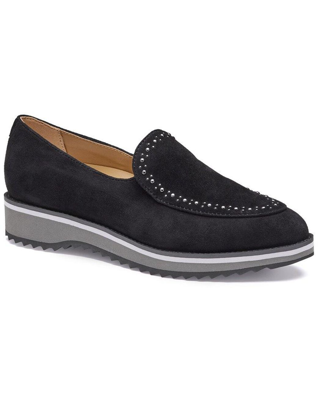 Johnston & Murphy Blue Ulyssa Suede Loafer