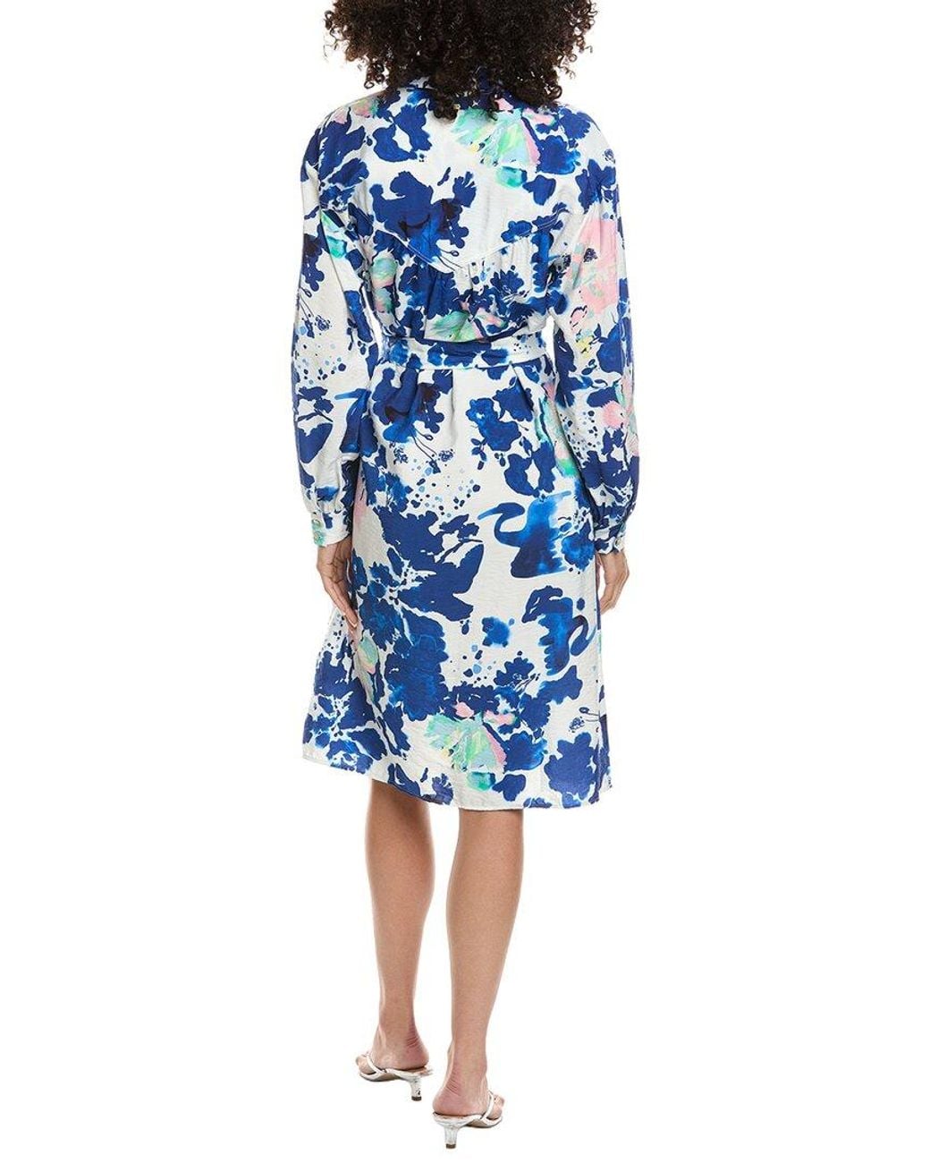 Pom Blue Shirtdress
