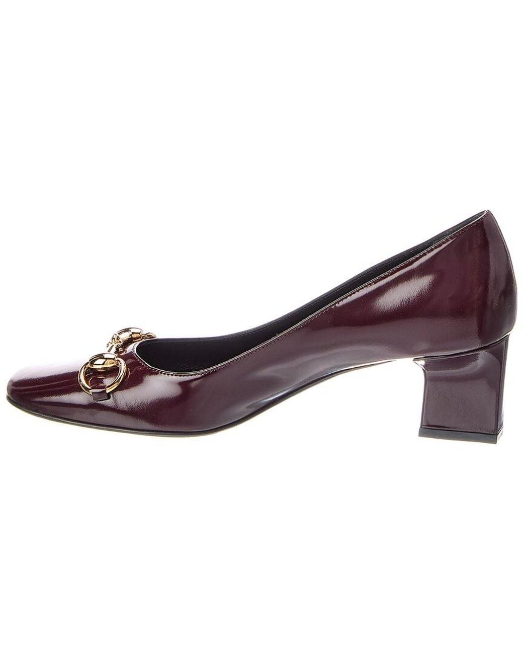 Gucci Purple Signora Leather Pump