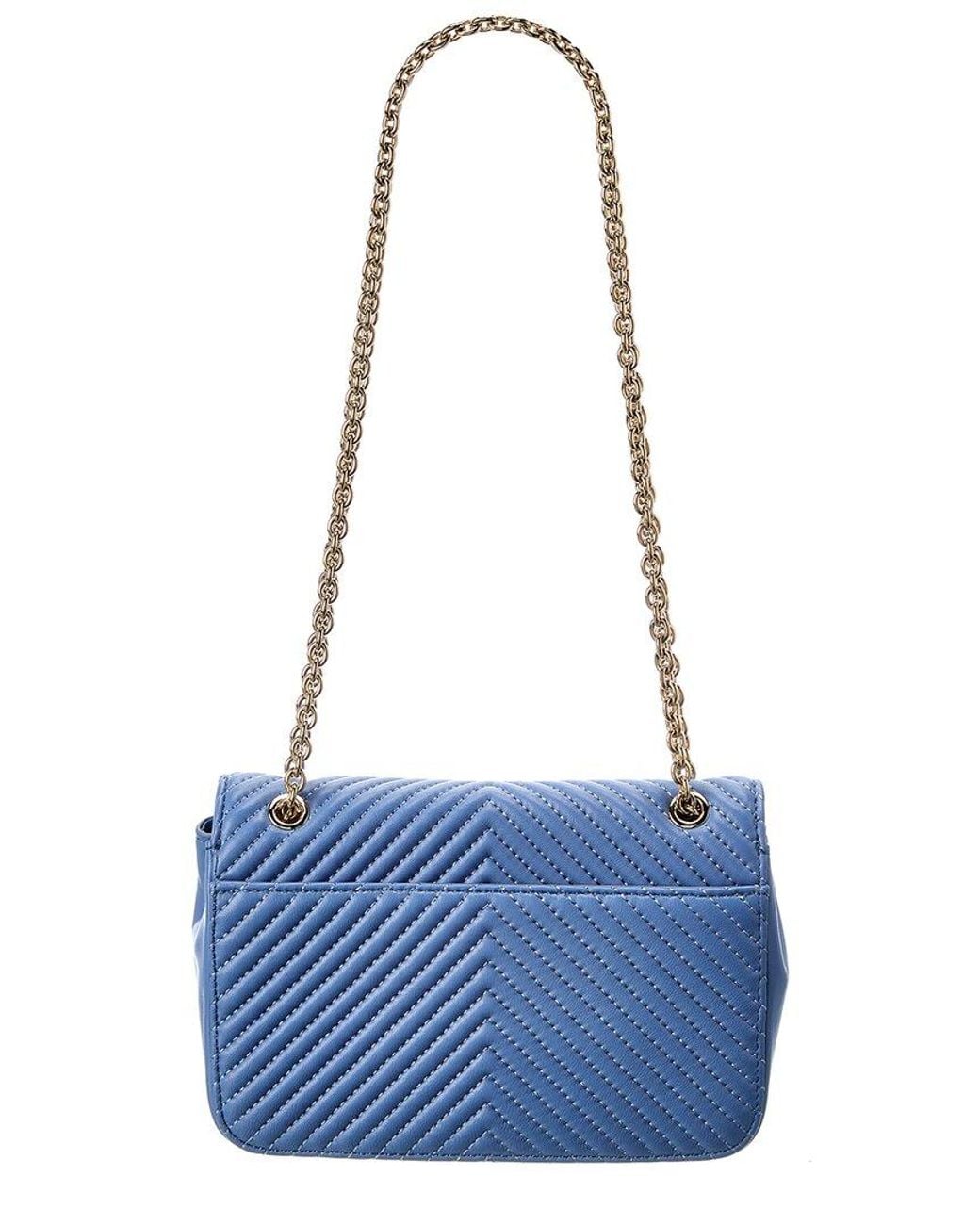 Furla Blue Pop Star Leather Micro Bag