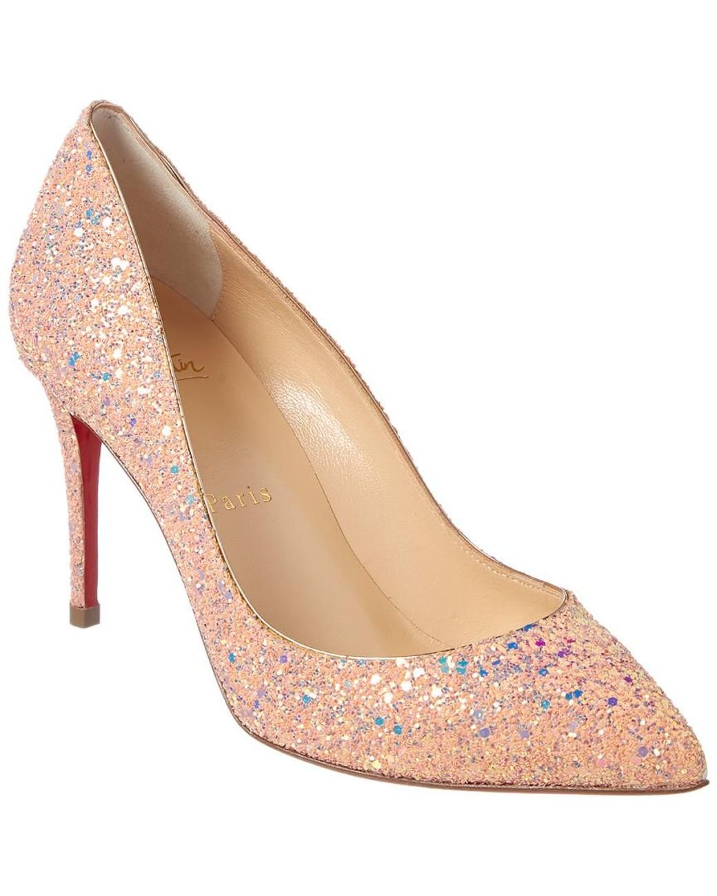 Christian Louboutin Shoes, Glitter Pigalle Follies Dragonfly 85 Pumps (size  40.5)