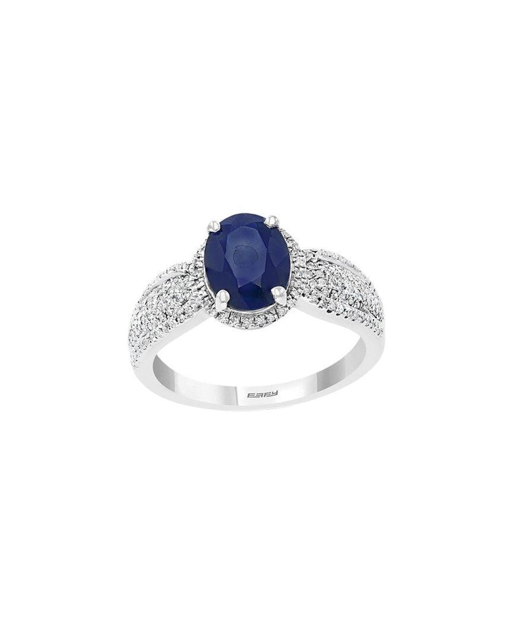 Effy Fine Jewelry Blue 2.27 Ct. Tw. Diamond & Sapphire Ring