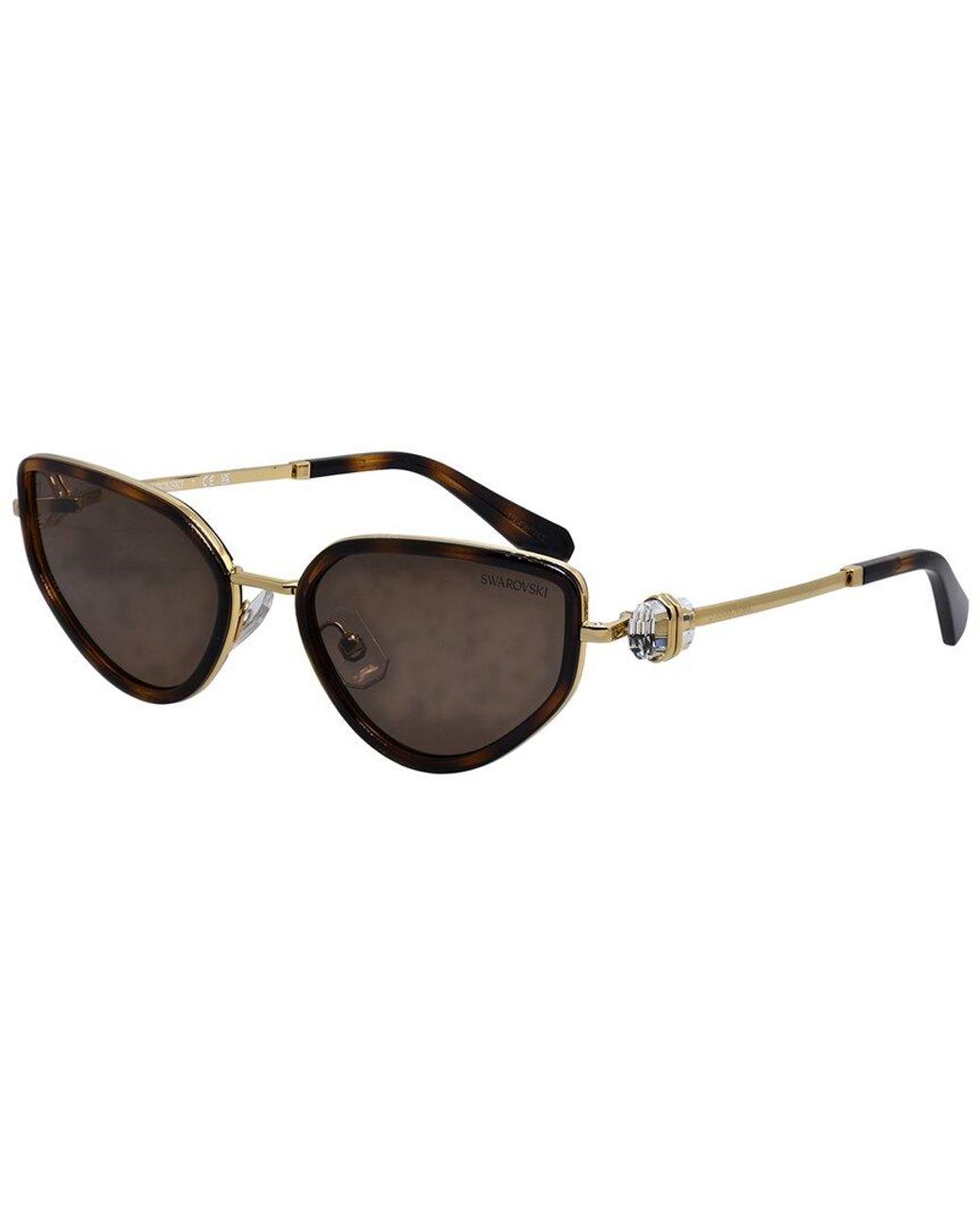 Swarovski Brown Sk7027 56Mm Sunglasses