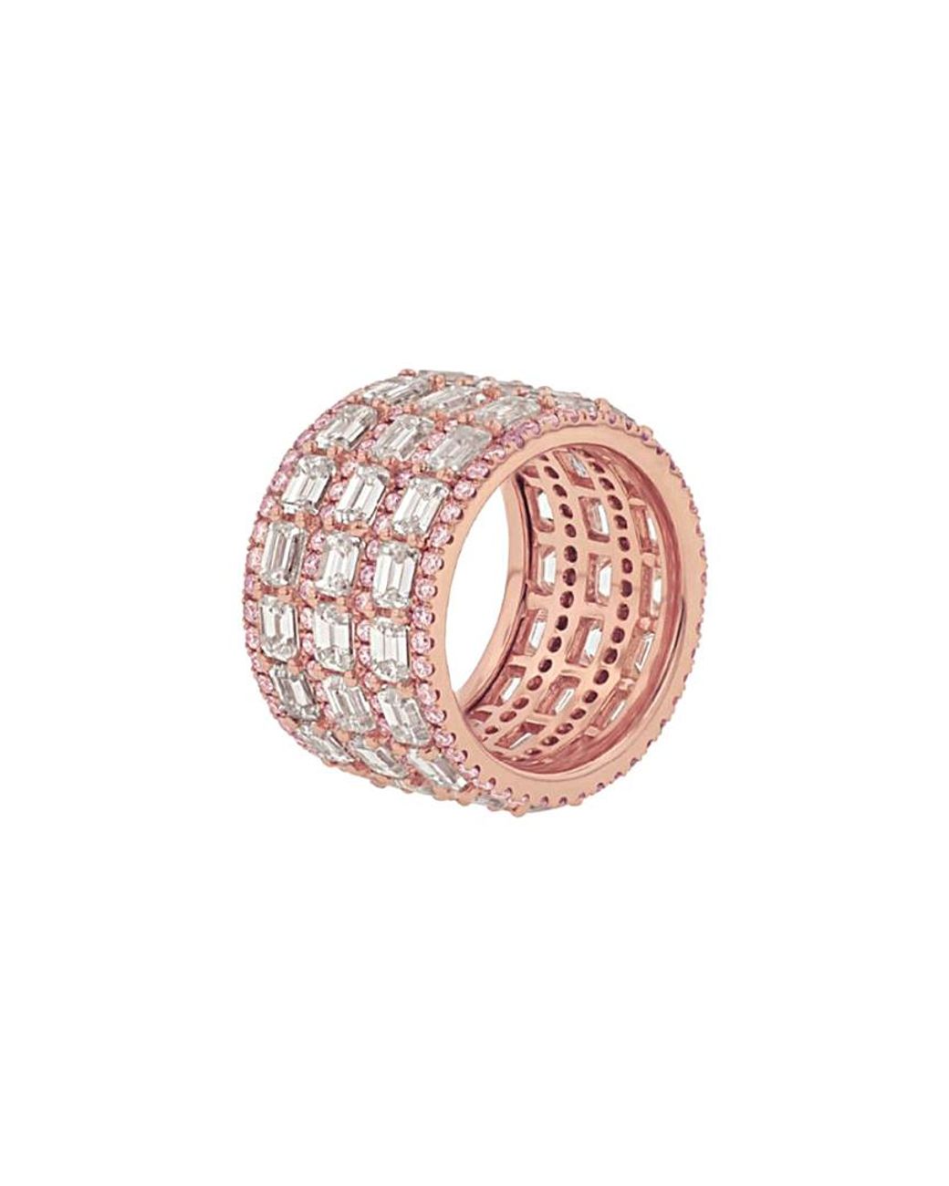 Diana M Pink Fine Jewelry 18k Rose Gold 11.23 Ct. Tw. Diamond Ring