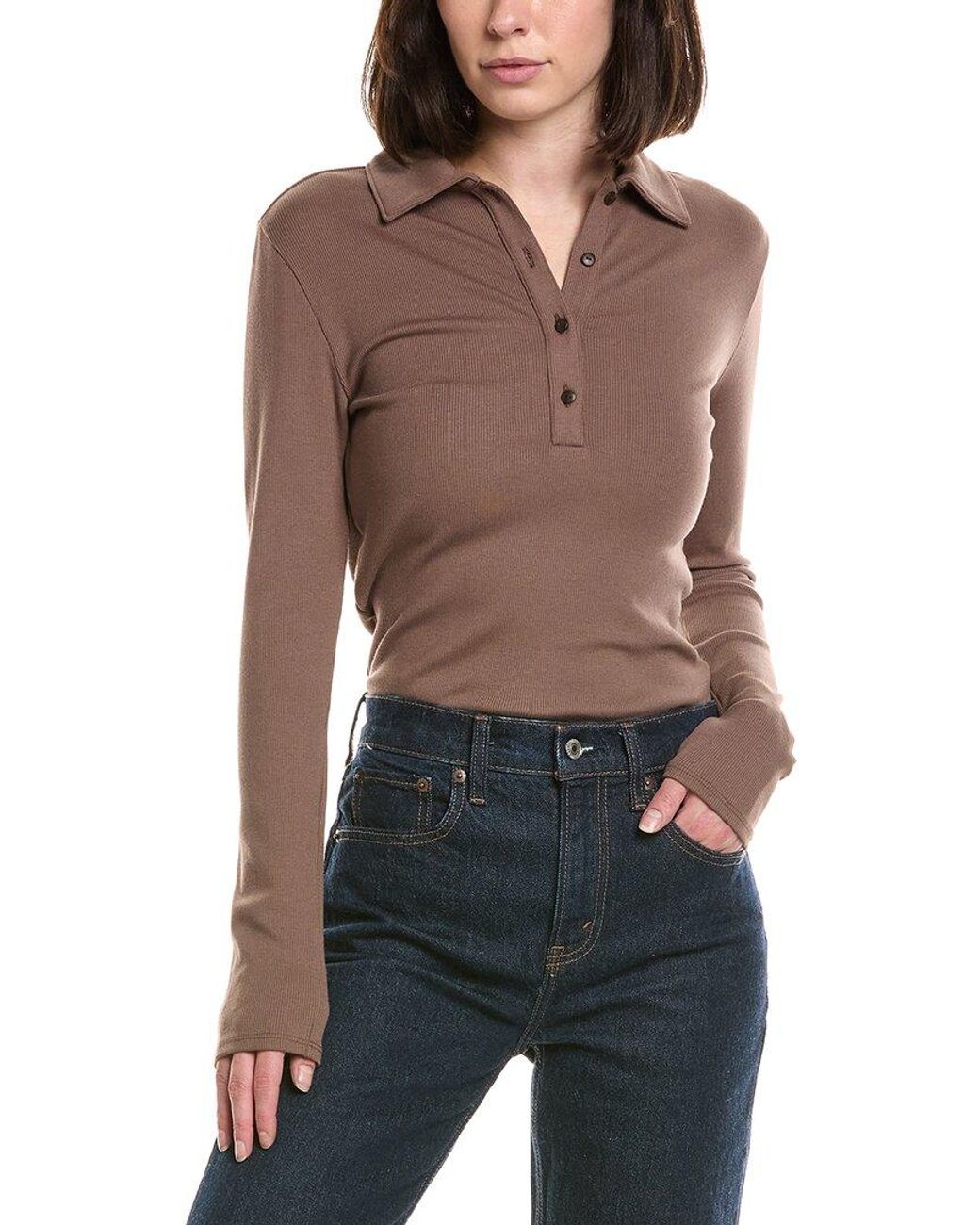 Vince Brown Polo Shirt