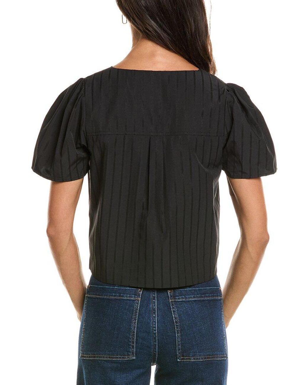 Duffield Lane Black Arabella Top