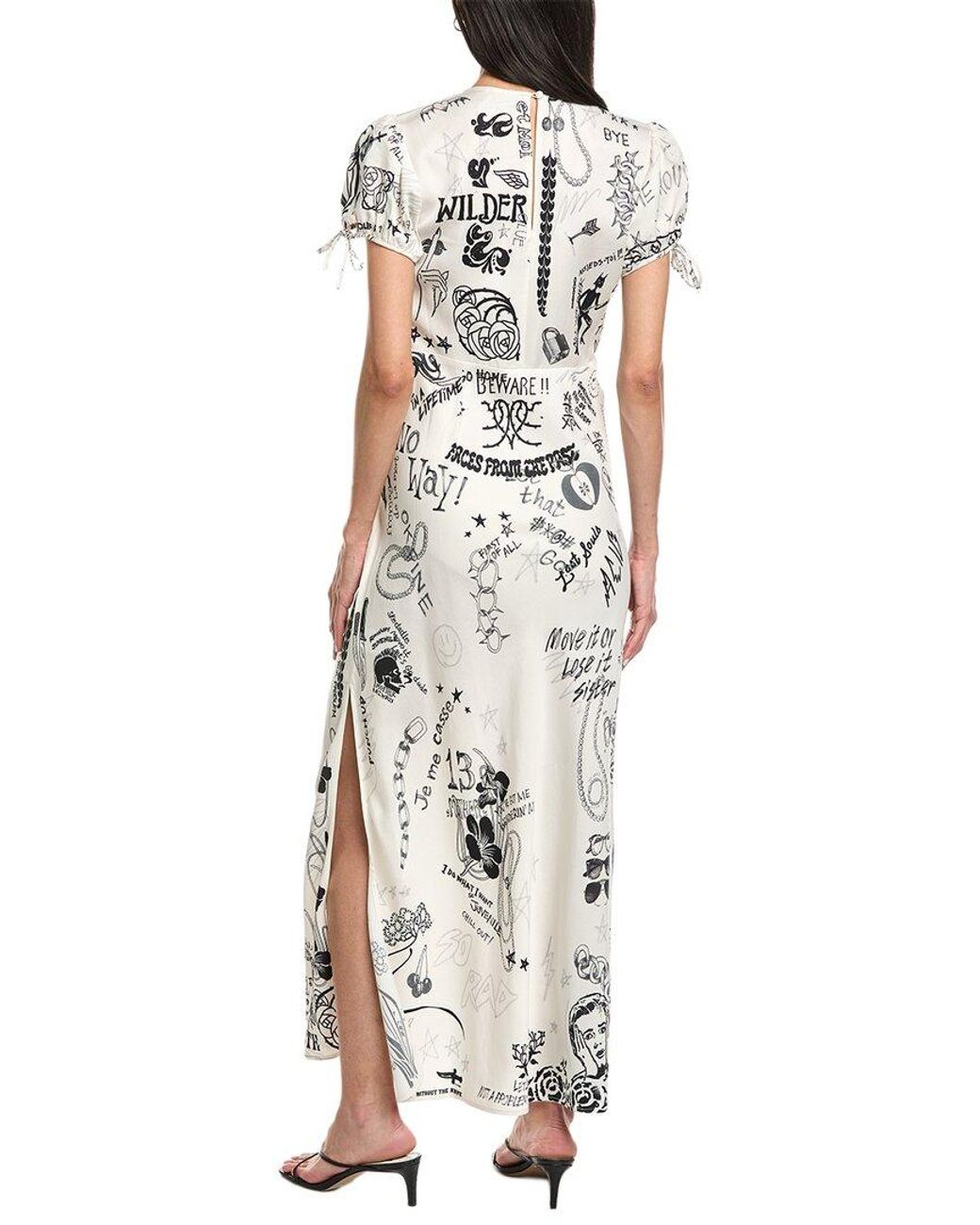 Mother White The Cap And Gown Midi Dress